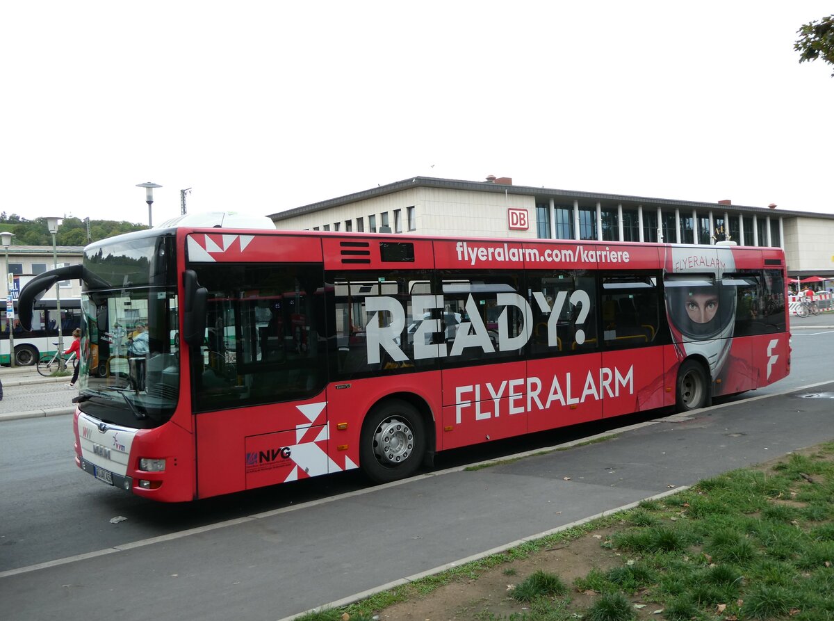 (254'334) - NVG Wrzburg - Nr. 459/W-AK 459 - MAN am 29. August 2023 beim Bahnhof Wrzburg