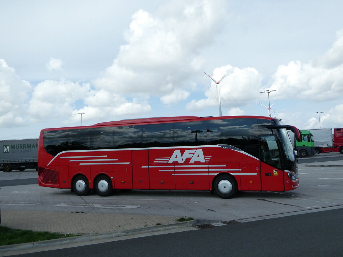 (254'371) - Aus der Schweiz: AFA Adelboden - Nr. 16/BE 21'181 - Setra am 30. August 2023 in Teuchern, Raststtte Osterfeld