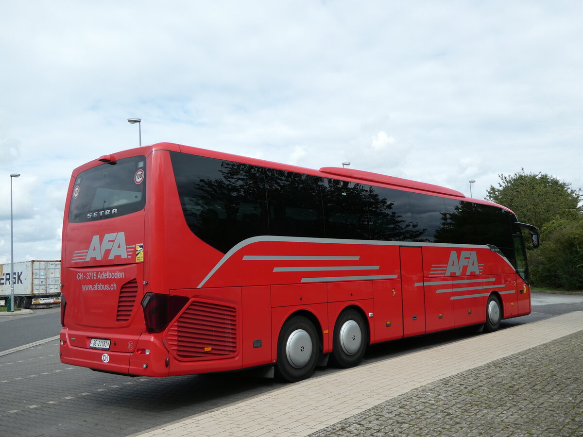 (254'375) - Aus der Schweiz: AFA Adelboden - Nr. 16/BE 21'181 - Setra am 30. August 2023 in Schorfheide, Raststtte Buckowsee