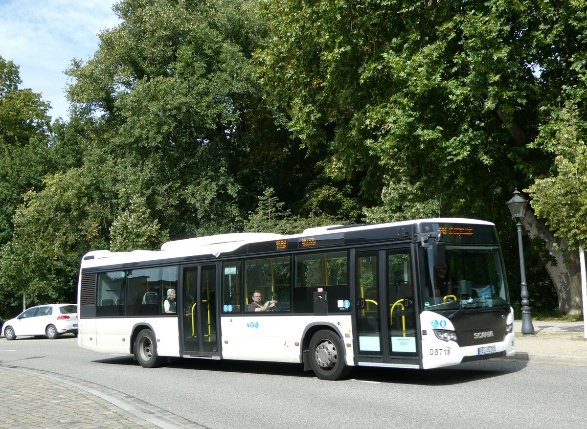 (254'739) - Sger, Kemberg - Nr. 871/ABI-VE 502 - Scania am 3. September 2023 in Wittenberg, Fleischerstrasse