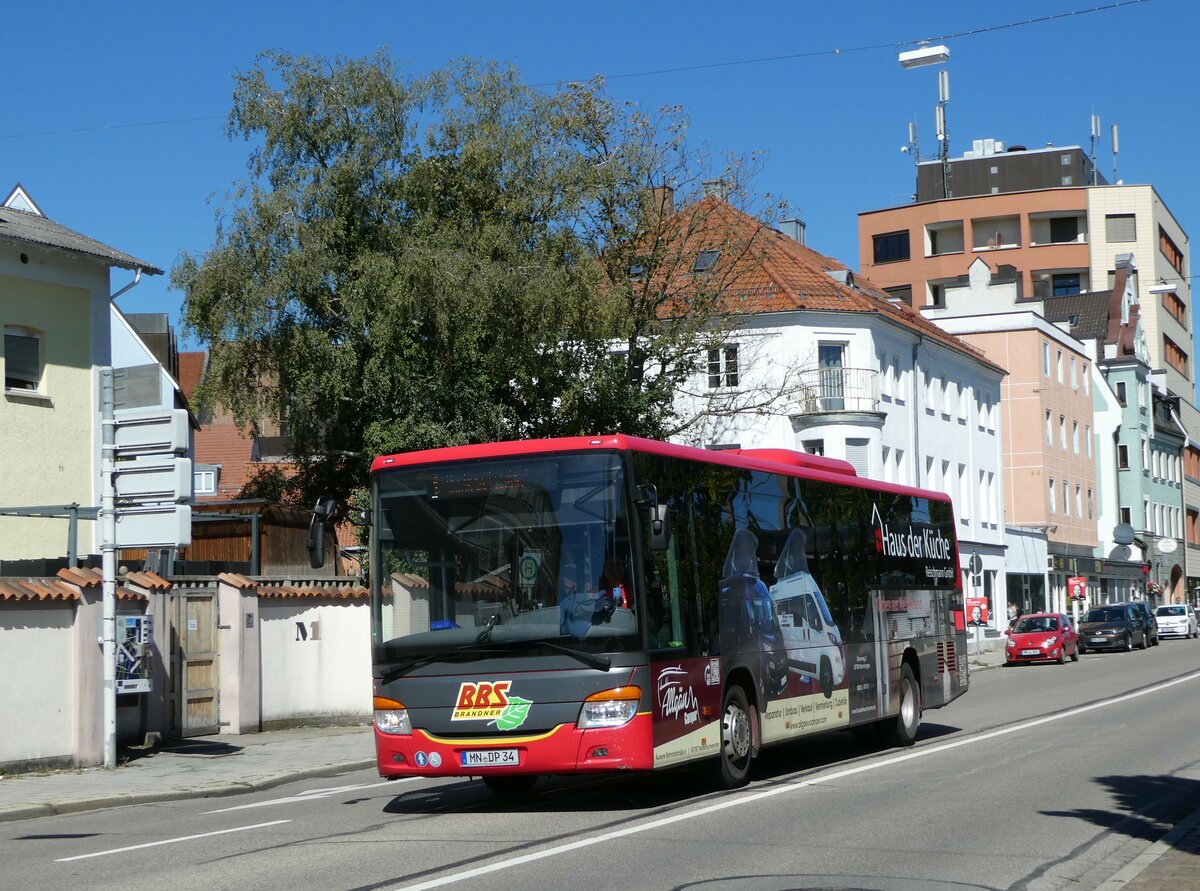 (254'778) - BBS Brandner, Krumbach - MN-DP 34 - Setra am 4. September 2023 beim Bahnhof Memmingen