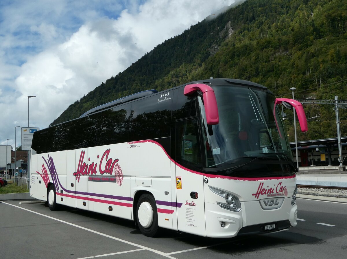 (255'469) - Heini Car, Wngi - Nr. 2/TG 45'838 - VDL am 22. September 2023 beim Bahnhof Interlaken Ost