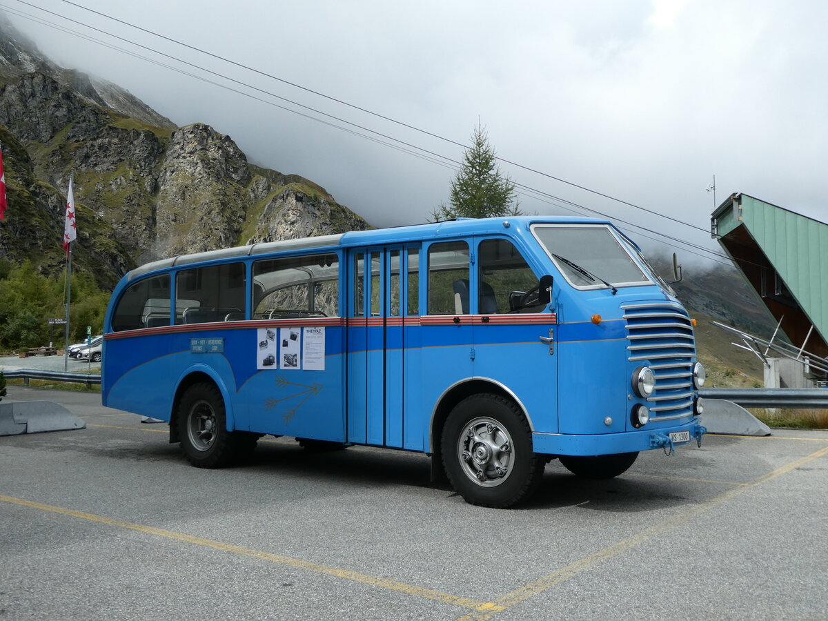 (255'491) - Theytaz, Sion - VS 1300 - Saurer/Mudry am 23. September 2023 in Dixence, Le Chargeur