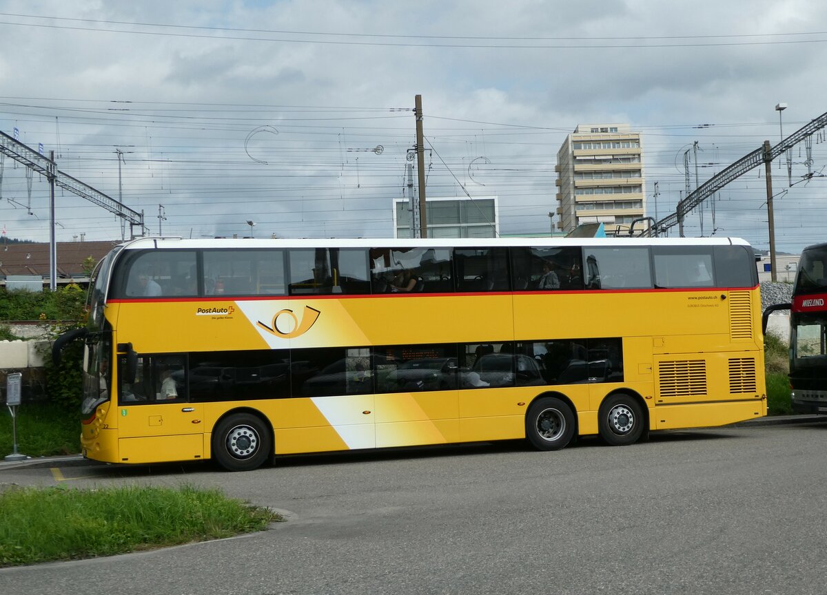 (255'741) - Eurobus, Arbon - Nr. 22/SG 111'087/PID 10'873 - Alexander Dennis (ex Schwizer, Goldach Nr. 22) am 30. September 2023 in Biel, Car Terminal