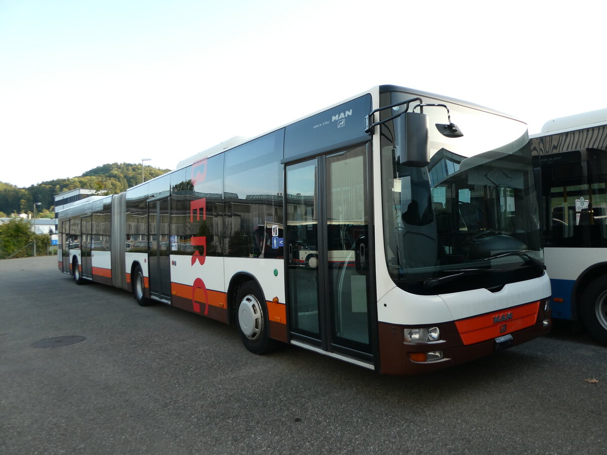 (256'005) - Bamert, Wollerau - (SZ 24'744) - MAN (ex Vorfhrfahrzeug) am 7. Oktober 2023 in Winterthur, Daimler Buses