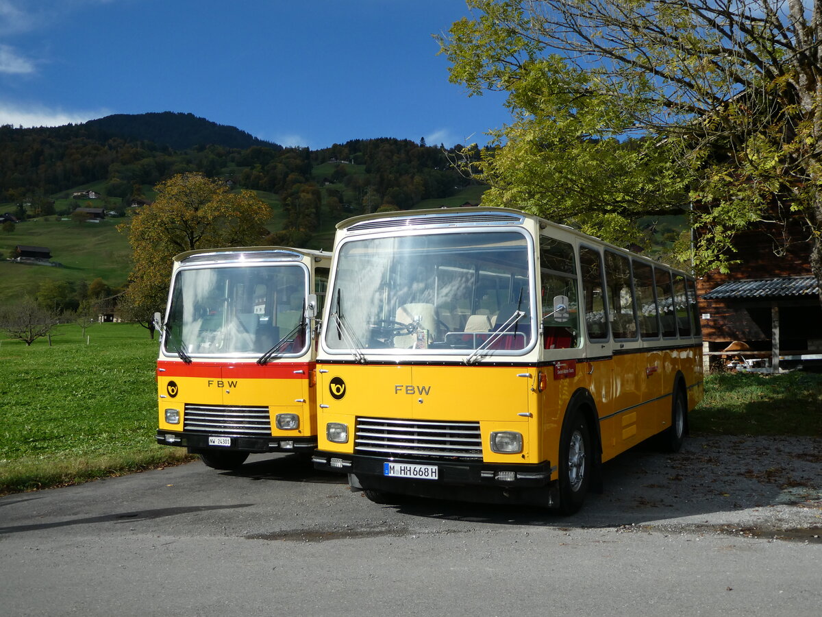 (256'493) - Aus Deutschland: Hahn, Mnchen - M-HH 668H . FBW/FHS (ex Michels, Schmallenberg; ex FRAM Drachten/NL Nr. 5; ex P 24'184) am 28. Oktober 2023 in Giswil, Grossteilstrasse