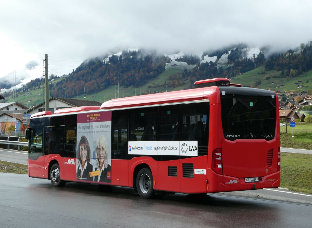 (256'658) - AFA Adelboden - Nr. 28/BE 43'089 - Mercedes am 3. November 2023 in Frutigen, Garage