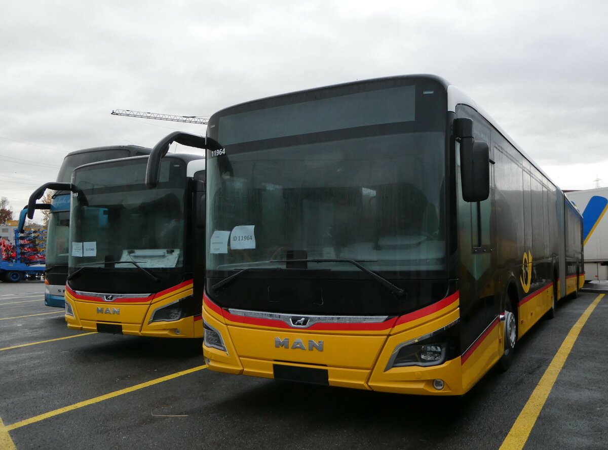 (257'167) - CarPostal Ouest - PID 11'964 - MAN am 19. November 2023 in Kerzers, Interbus