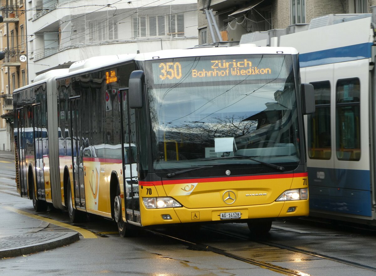 (257'219) - Steffen, Remetschwil - Nr. 70/AG 14'128/PID 5710 - Mercedes am 24. November 2023 in Zrich, Schmiede Wiedikon