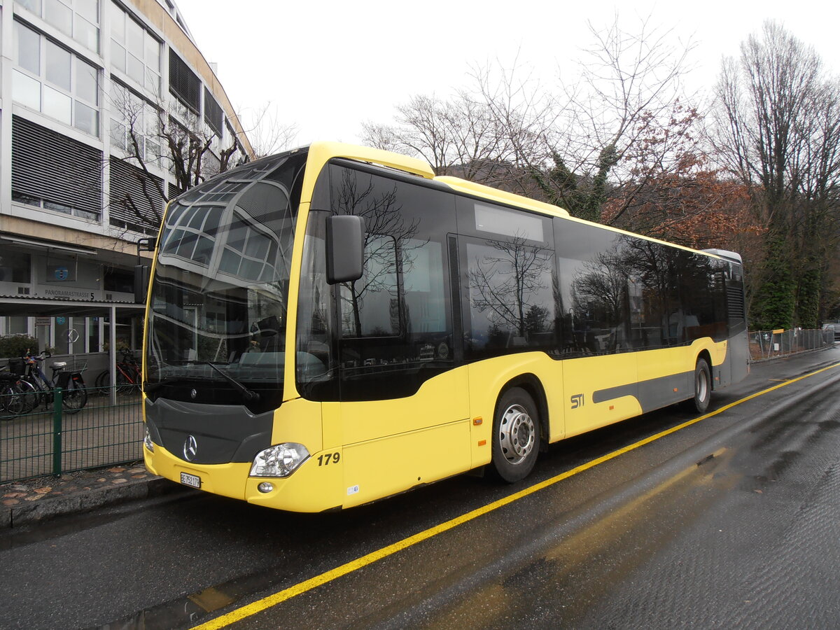 (257'631) - STI Thun - Nr. 179/BE 752'179 - Mercedes am 14. Dezember 2023 bei der Schifflndte Thun