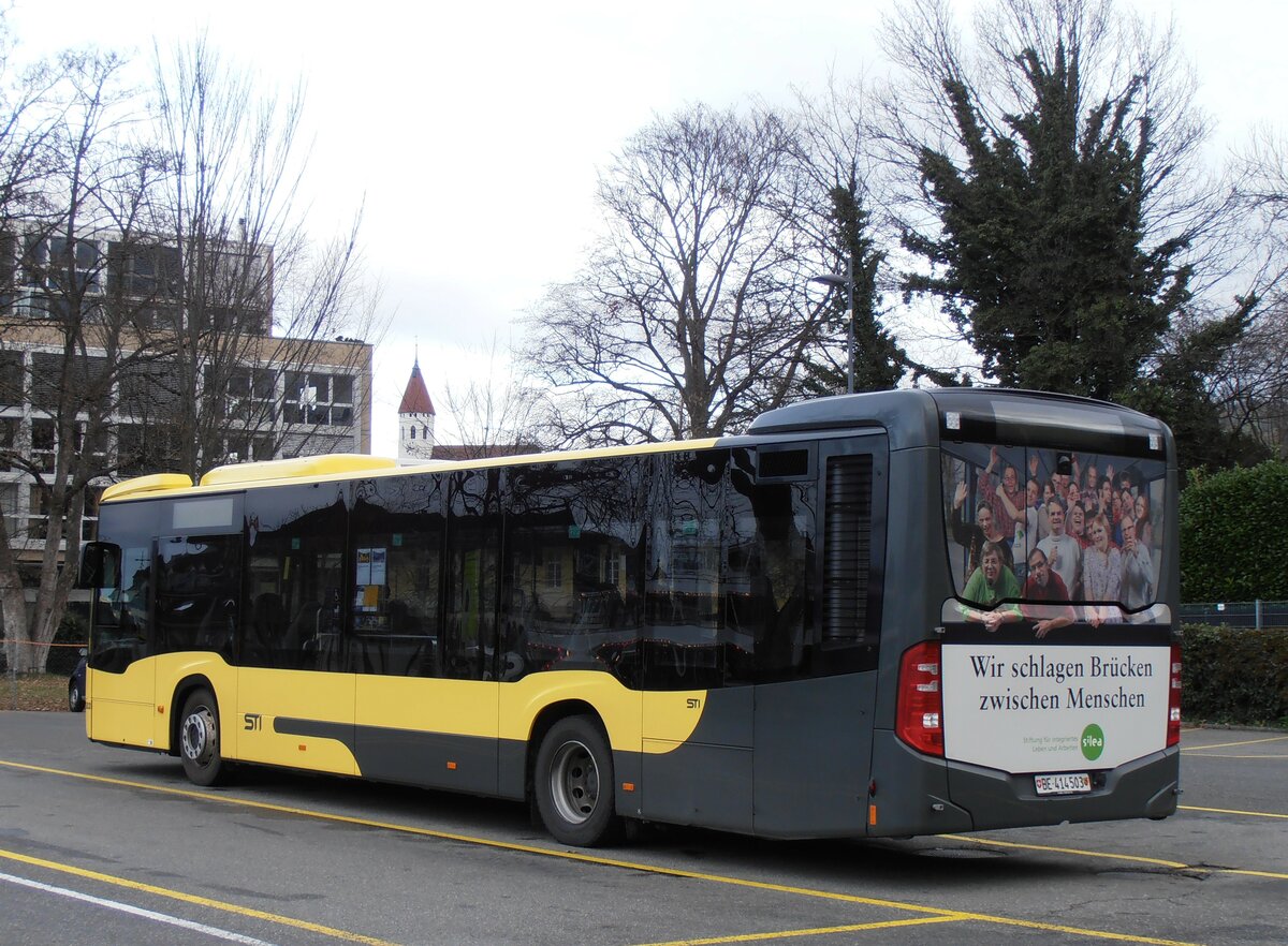 (257'970) - STI Thun - Nr. 503/BE 414'503 - Mercedes am 29. Dezember 2023 bei der Schifflndte Thun