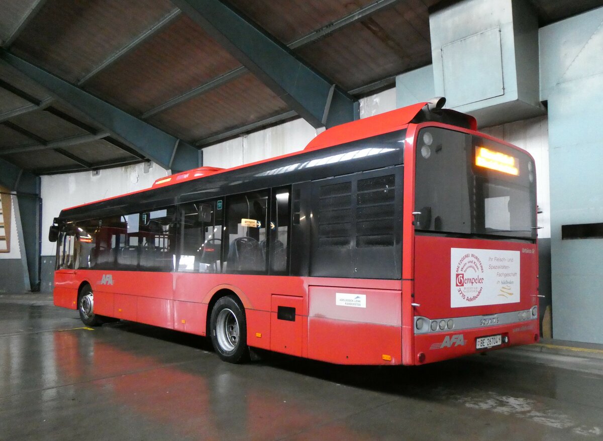 (258'232) - AFA Adelboden - Nr. 91/BE 26'704 - Solaris am 6. Januar 2024 in Adelboden, Busstation