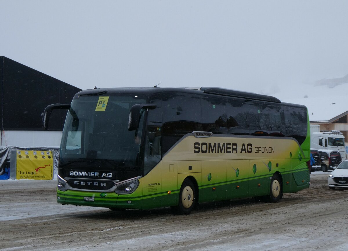 (258'248) - Sommer, Grnen - BE 210'155 - Setra am 6. Januar 2024 in Adelboden, Weltcup