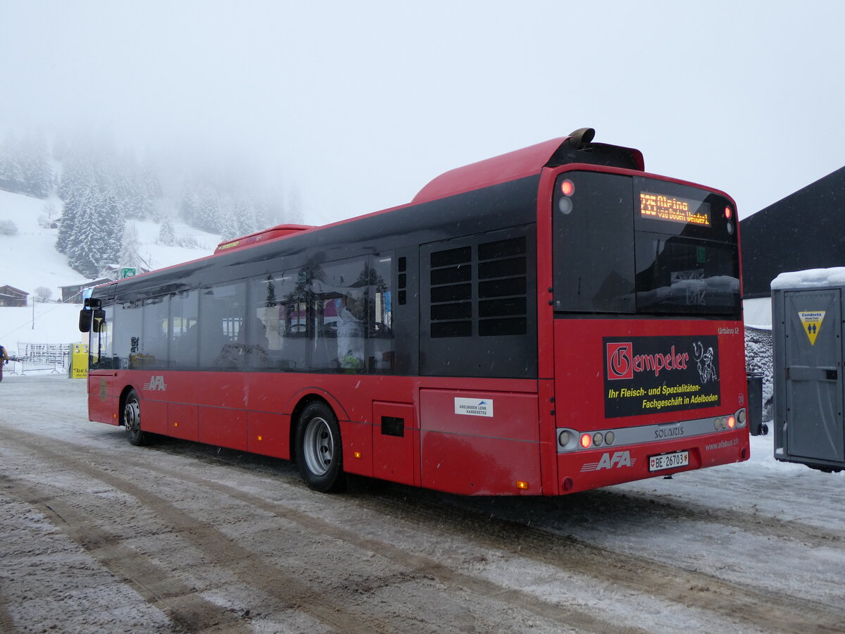 (258'254) - AFA Adelboden - Nr. 30/BE 26'703 - Solaris am 6. Januar 2024 in Adelboden, Weltcup