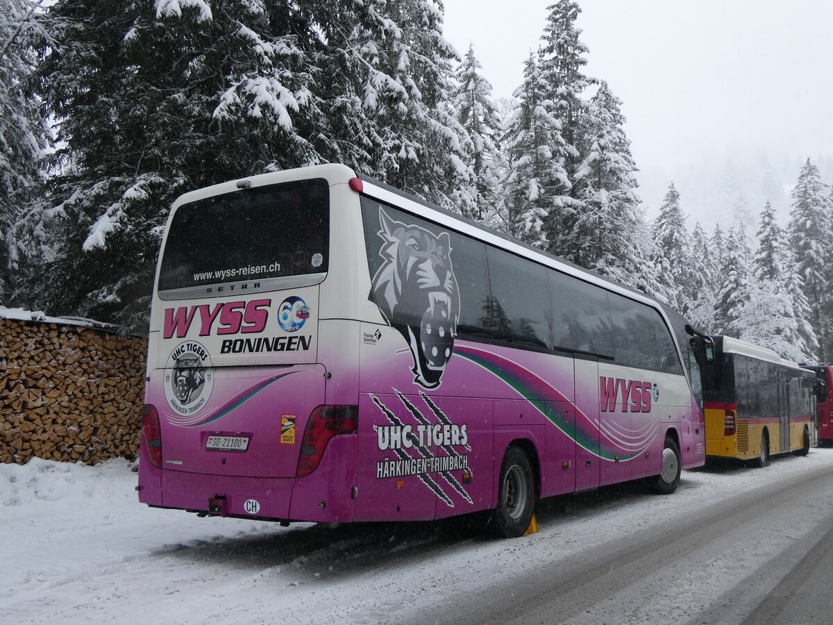 (258'319) - Wyss, Boningen - Nr. 55/SO 21'100 - Setra am 6. Januar 2024 in Adelboden, Unter dem Birg