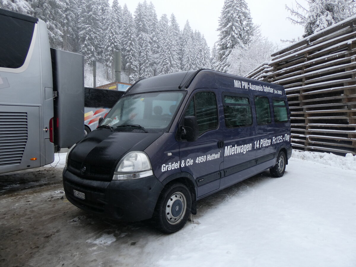 (258'417) - Grdel, Huttwil - BE 485'578 - Opel am 6. Januar 2024 in Adelboden, ASB