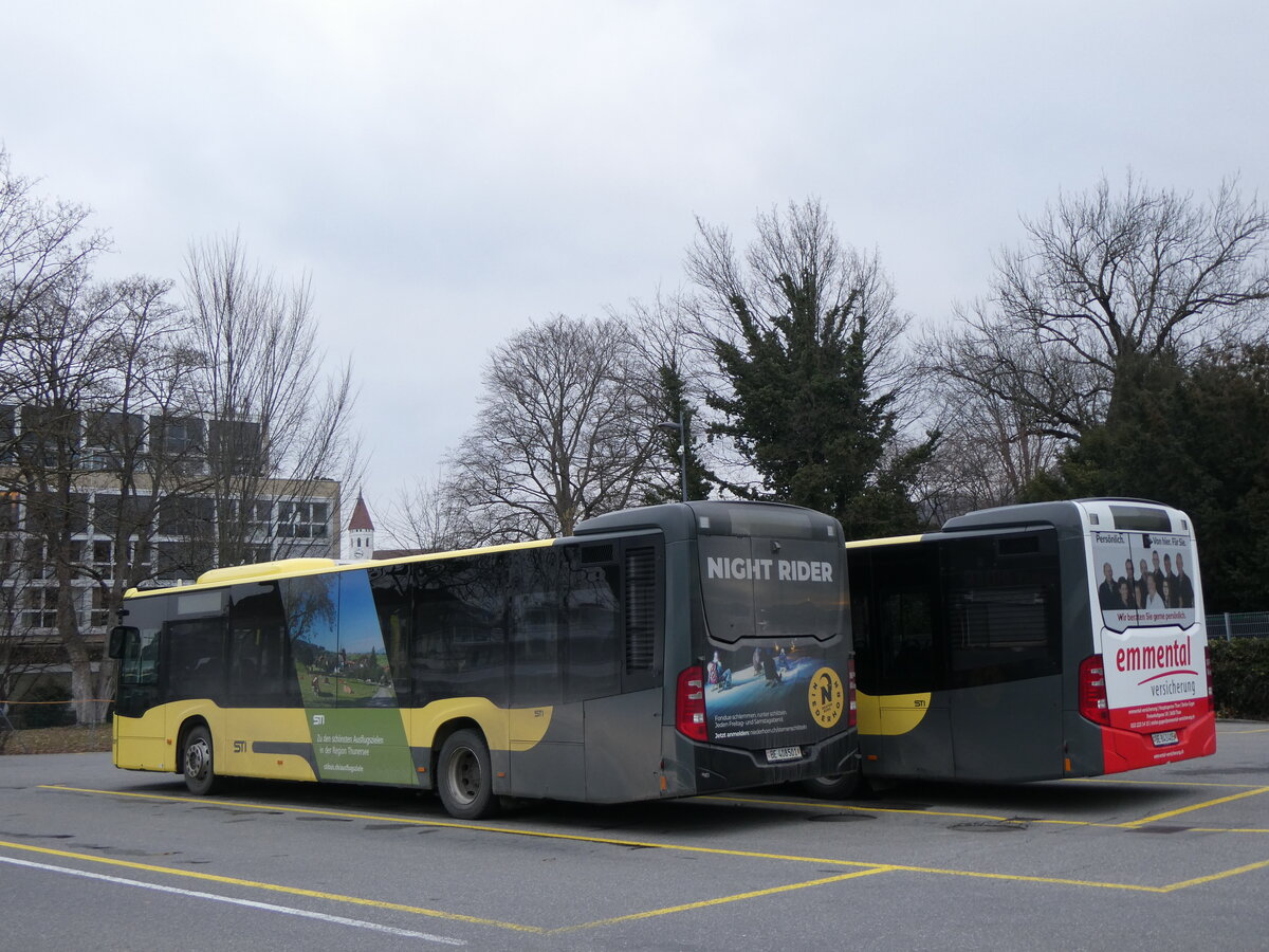 (258'506) - STI Thun - Nr. 501/BE 408'501 - Mercedes am 9. Januar 2024 bei der Schifflndte Thun