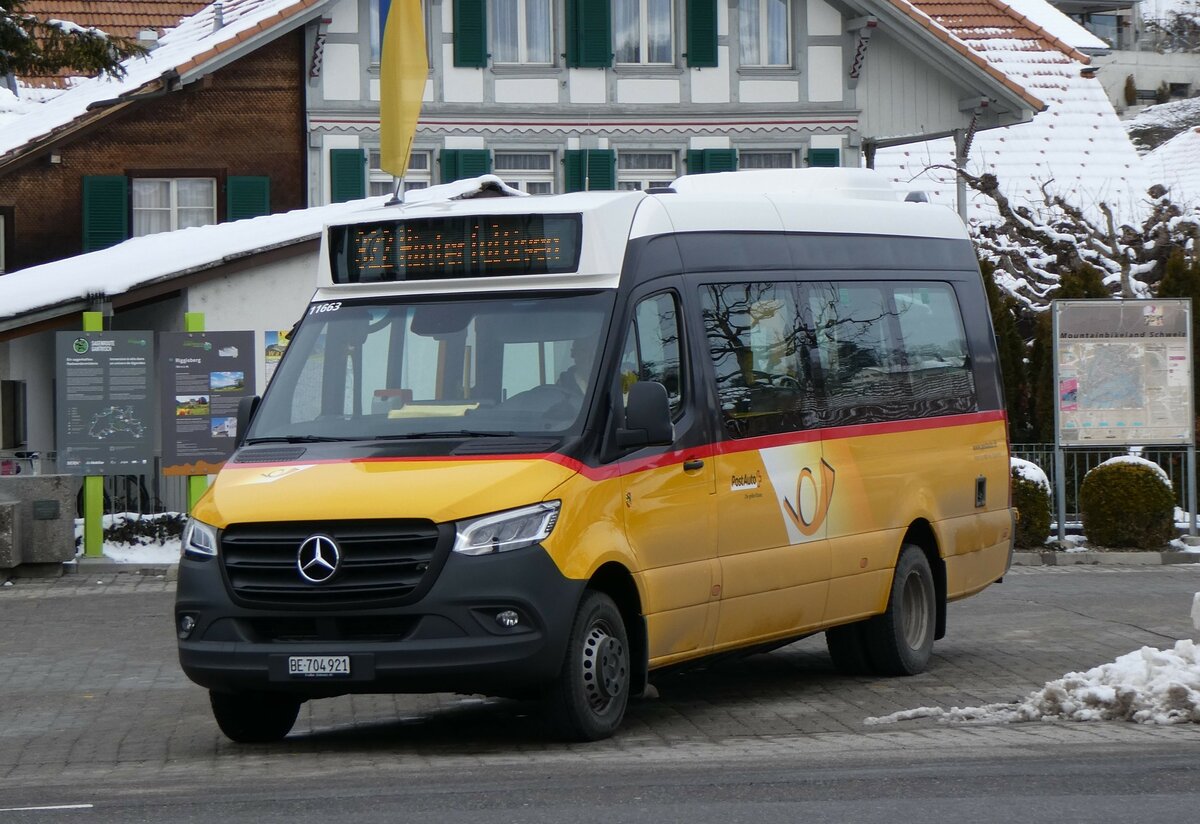 (258'835) - Engeloch, Riggisberg - Nr. 17/BE 704'921/PID 11'663 - Mercedes am 22. Januar 2024 in Riggisberg, Post