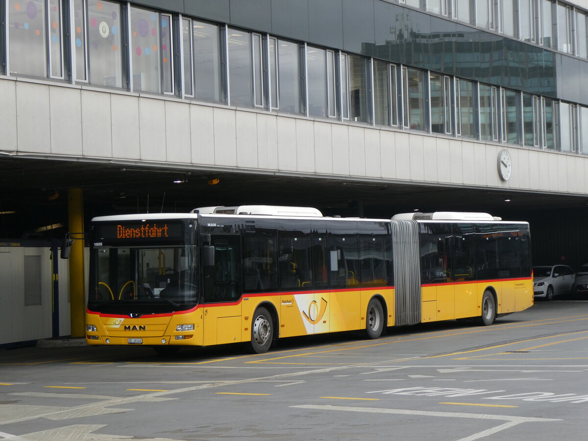 (258'872) - Steiner, Ortschwaben - Nr. 4/BE 48'148/PID 10'695 - MAN am 25. Januar 2024 in Bern, Postautostation