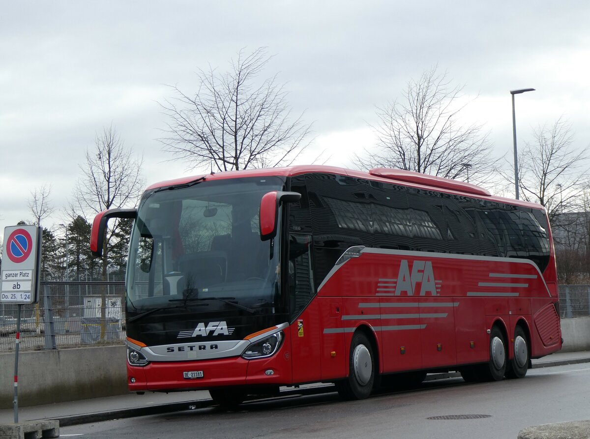 (258'878) - AFA Adelboden - Nr. 16/BE 21'181 - Setra am 25. Januar 2024 in Bern, Ferienmesse