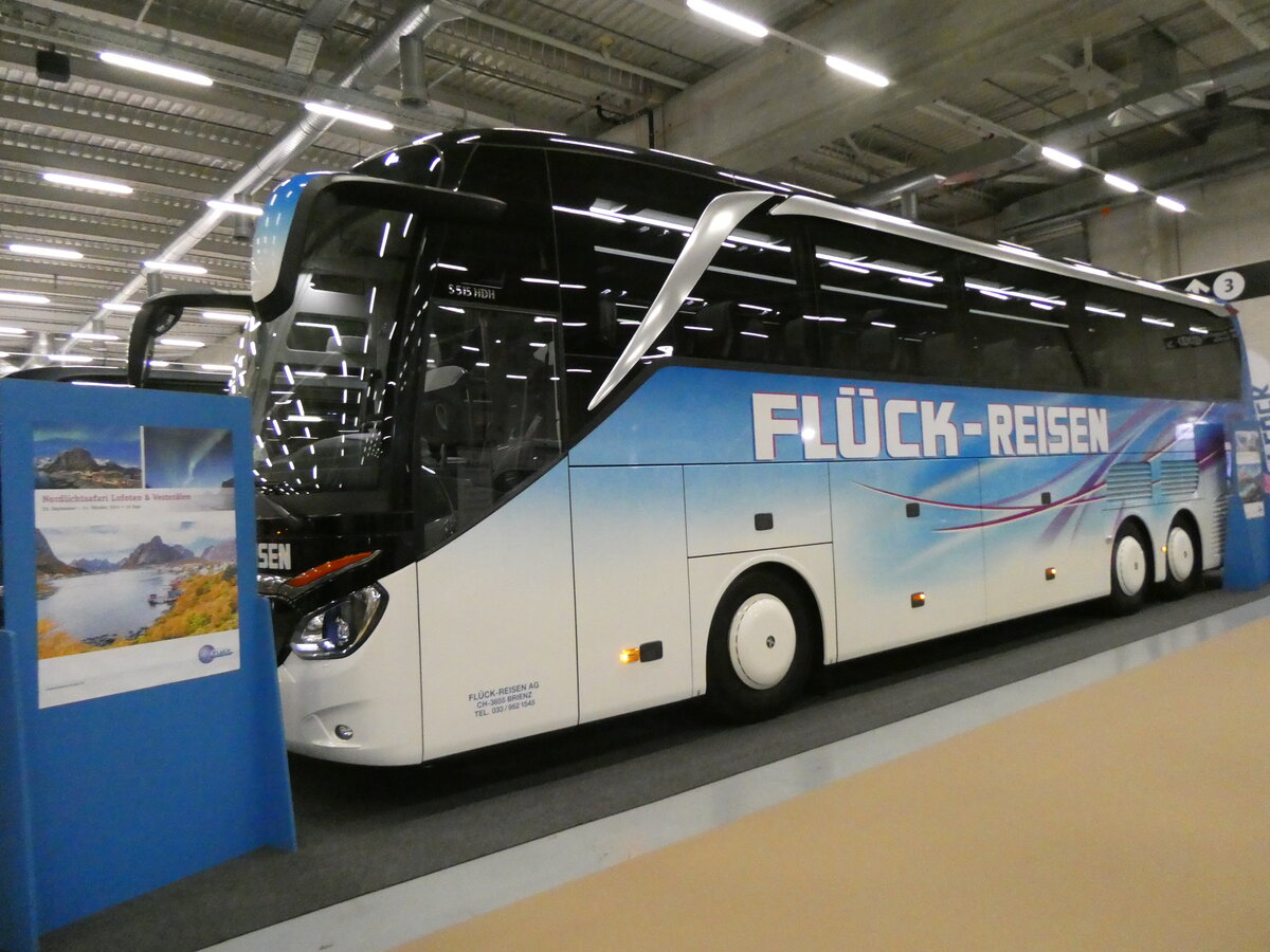 (258'888) - Flck, Brienz - BE 378'782 - Setra am 25. Januar 2024 in Bern, Ferienmesse