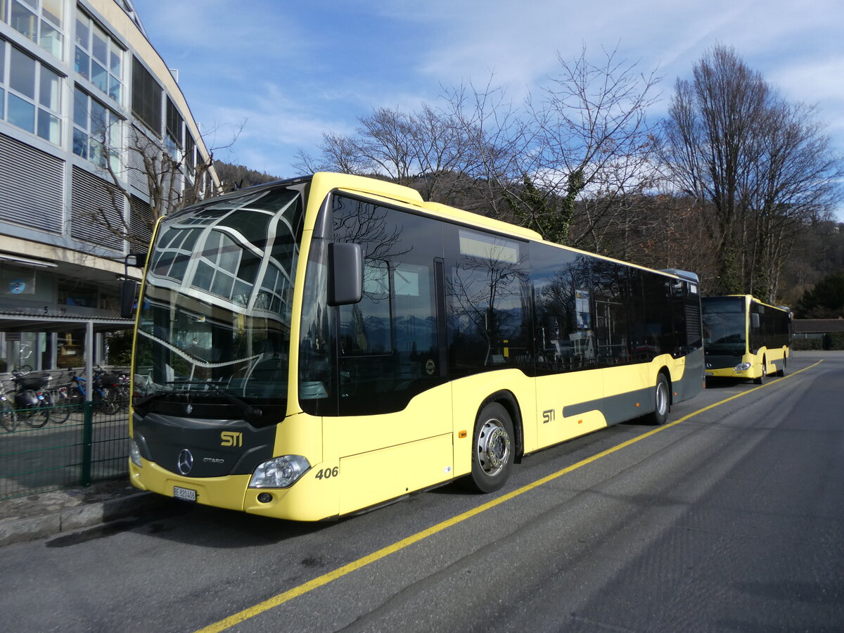 (259'039) - STI Thun - Nr. 406/BE 820'406 - Mercedes am 30. Januar 2024 bei der Schifflndte Thun