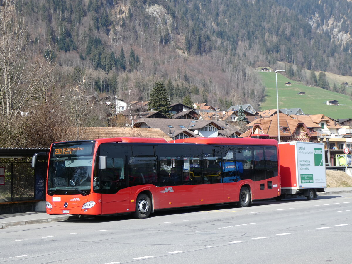 (259'805) - AFA Adelboden - Nr. 96/BE 823'926 - Mercedes am 29. Februar 2024 beim Bahnhof Frutigen