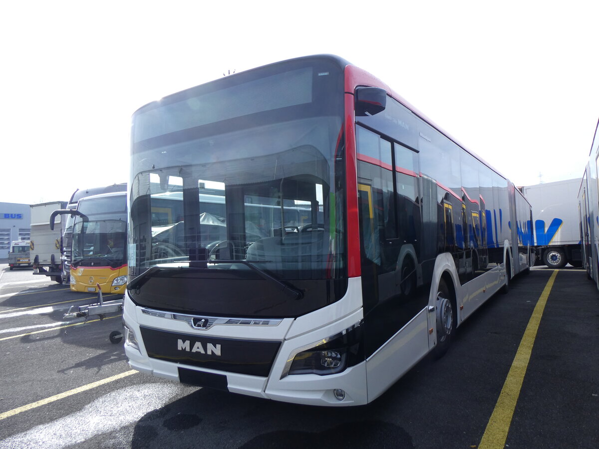 (259'848) - Twerenbold, Baden - Nr. 316 - MAN am 2. Mrz 2024 in Kerzers, Interbus