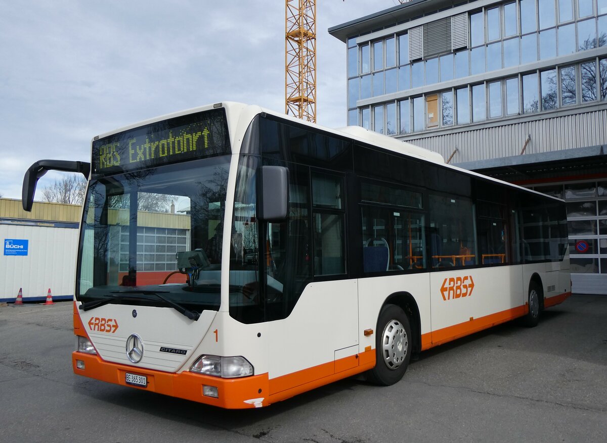 (259'988) - RBS Worblaufen - Nr. 1/BE 365'301 - Mercedes am 3. Mrz 2024 in Worblaufen, Garage