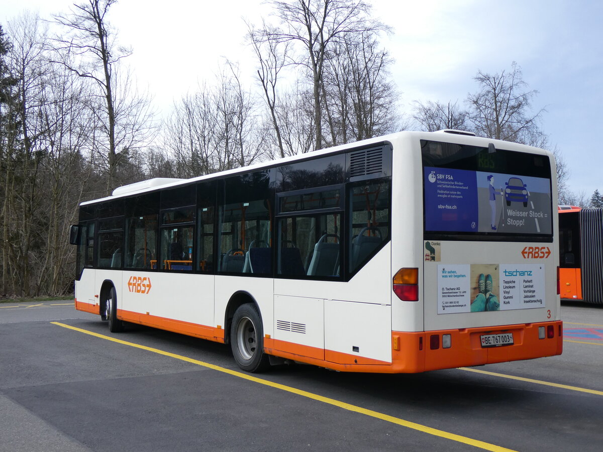 (259'997) - RBS Worblaufen - Nr. 3/BE 767'003 - Mercedes am 3. Mrz 2024 in Worblaufen, Garage