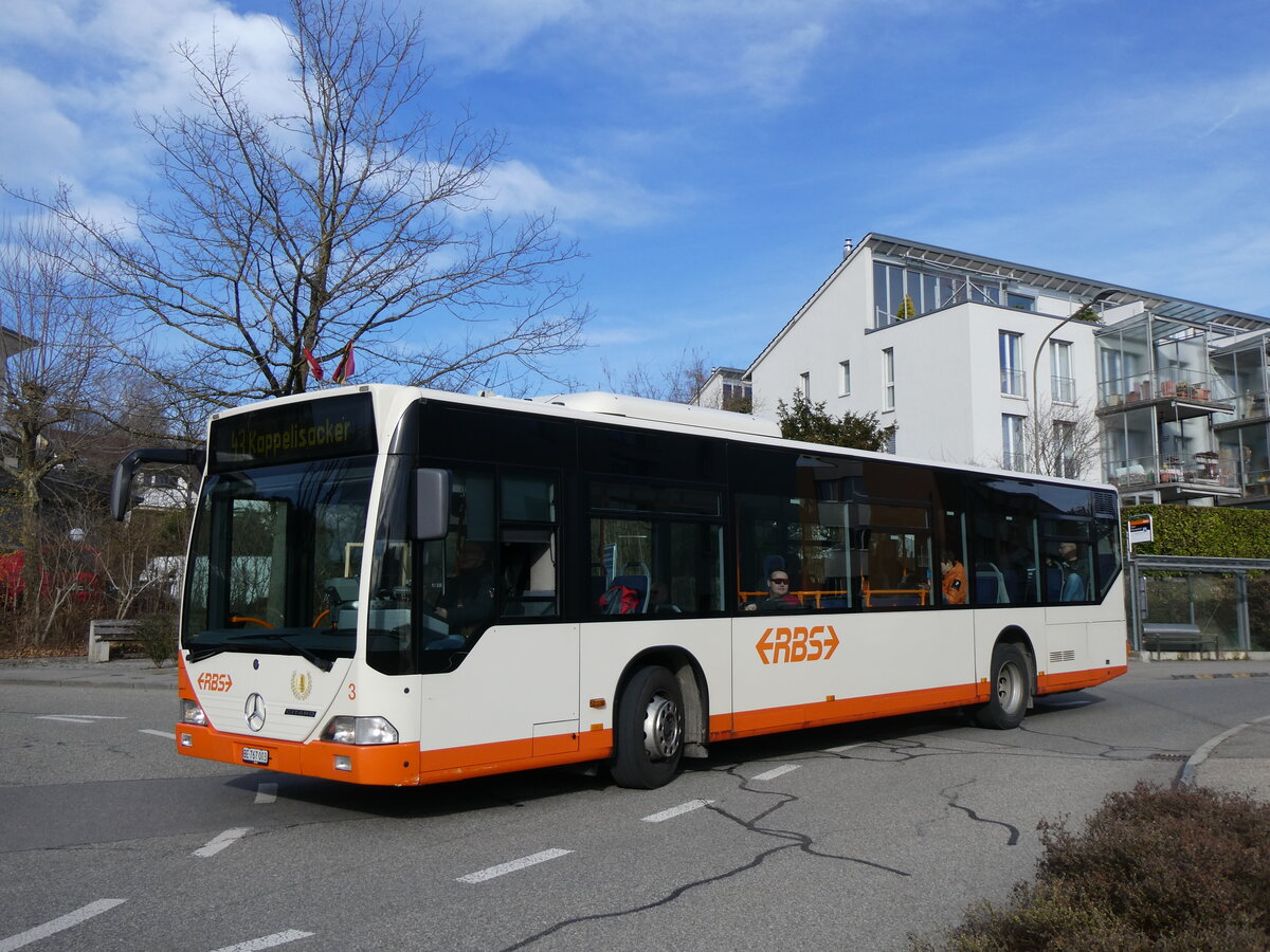 (260'052) - RBS Worblaufen - Nr. 3/BE 767'003 - Mercedes am 3. Mrz 2024 in Ittigen, Brunnenhof