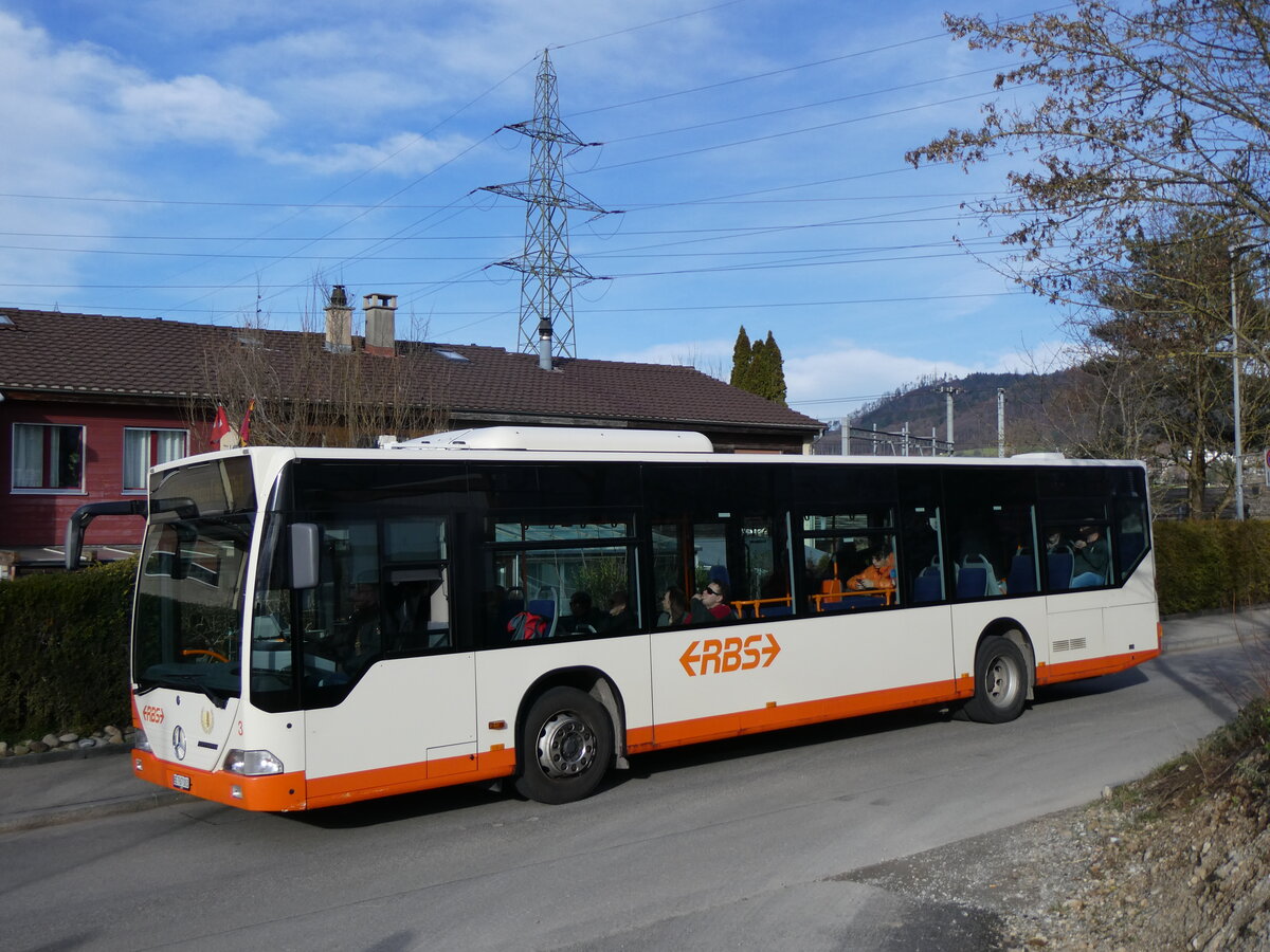 (260'063) - RBS Worblaufen - Nr. 3/BE 767'003 - Mercedes am 3. Mrz 2024 in Worblaufen, Altikofenstrasse