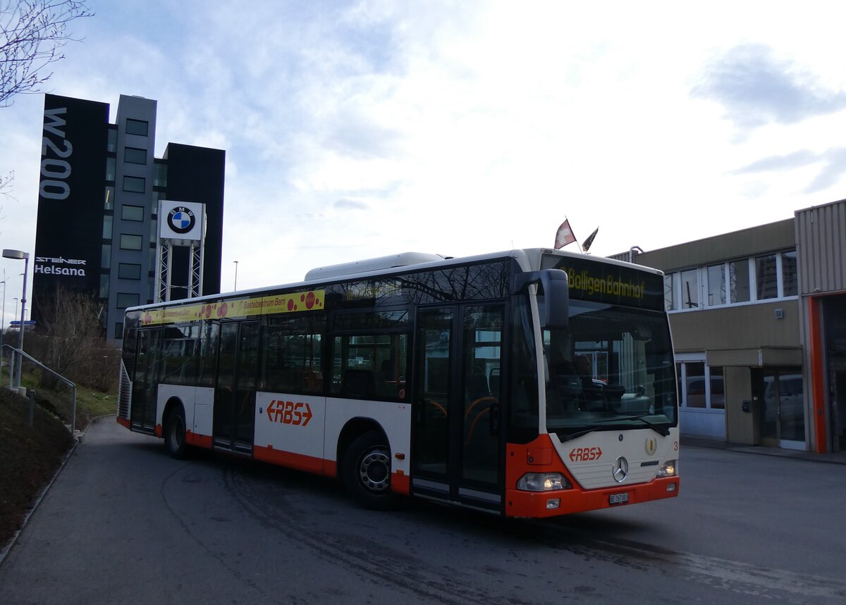 (260'117) - RBS Worblaufen - Nr. 3/BE 767'003 - Mercedes am 3. Mrz 2024 in Worblaufen, Garage