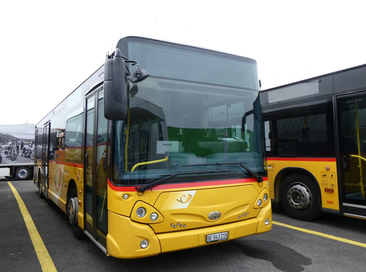 (260'442) - PostAuto Bern - Nr. 218/BE 843'218/PID 10'675 - Heuliez am 17. Mrz 2024 in Kerzers, Interbus