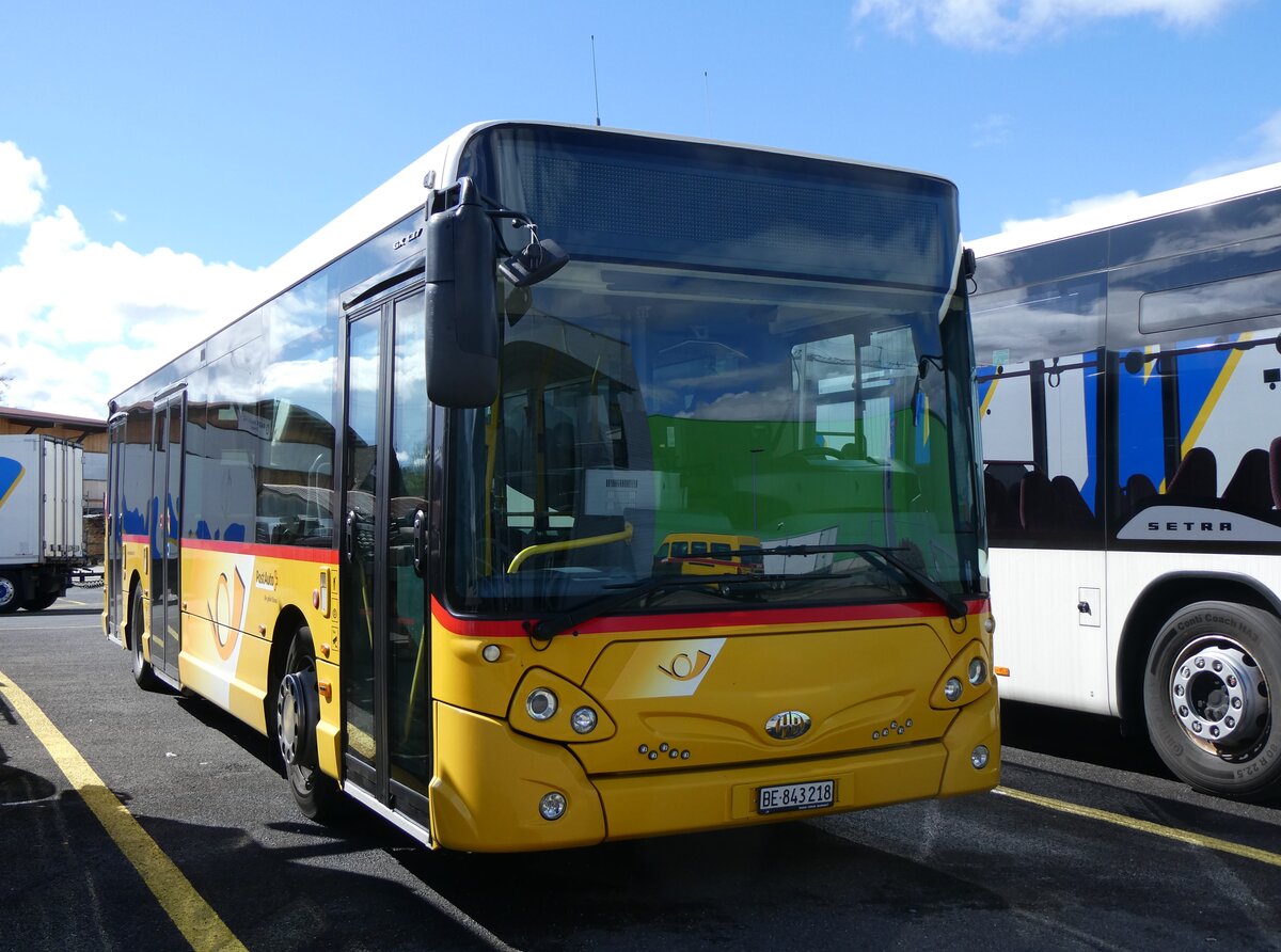 (260'665) - PostAuto Bern - Nr. 218/BE 843'218/PID 10'675 - Heuliez am 24. Mrz 2024 in Kerzers, Interbus