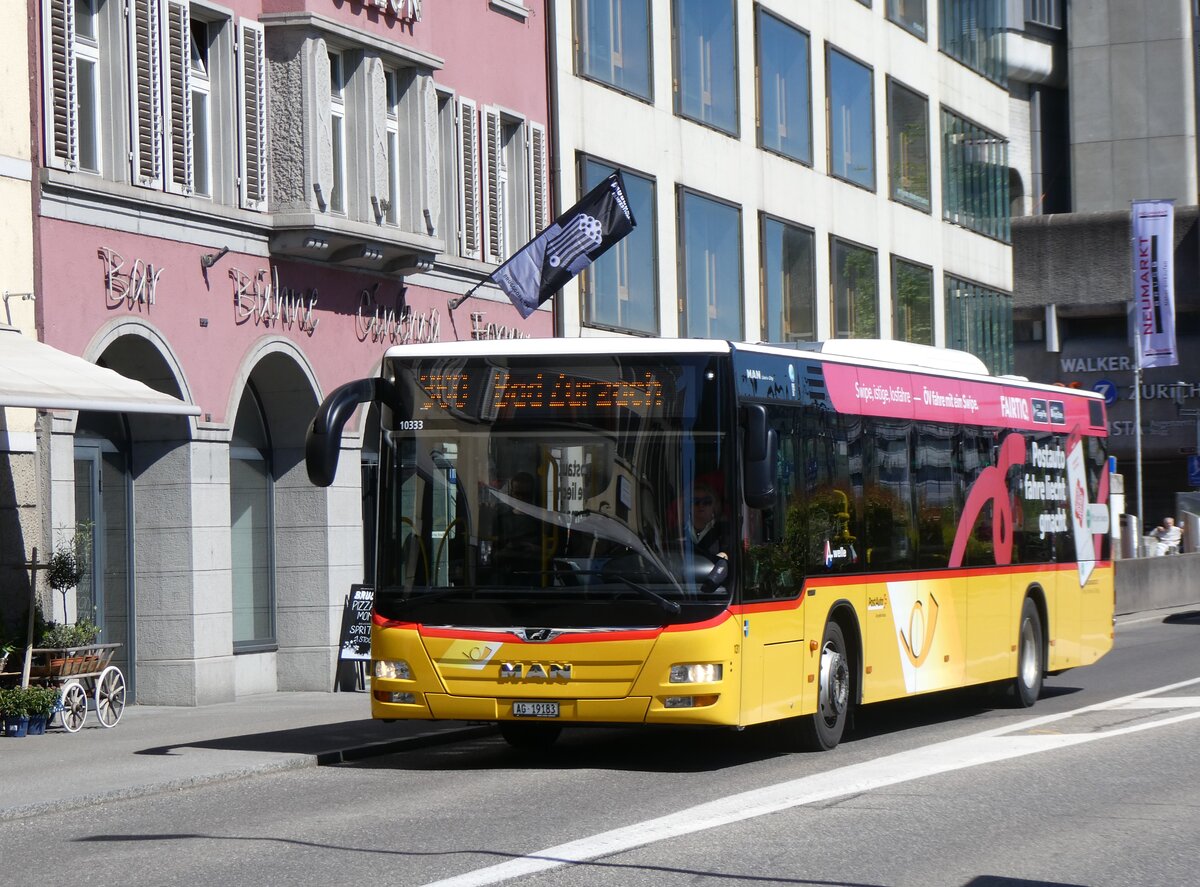 (261'736) - Voegtlin-Meyer, Brugg - Nr. 131/AG 19'183/PID 10'333 - MAN am 27. April 2024 beim Bahnhof Brugg