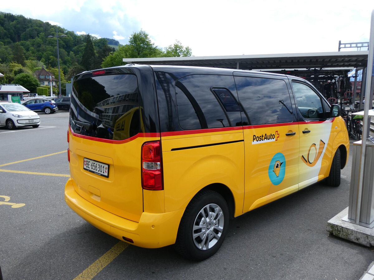 (262'335) - PostAuto Bern - BE 656'301 - Peugeot am 13. Mai 2024 beim Bahnhof Thun