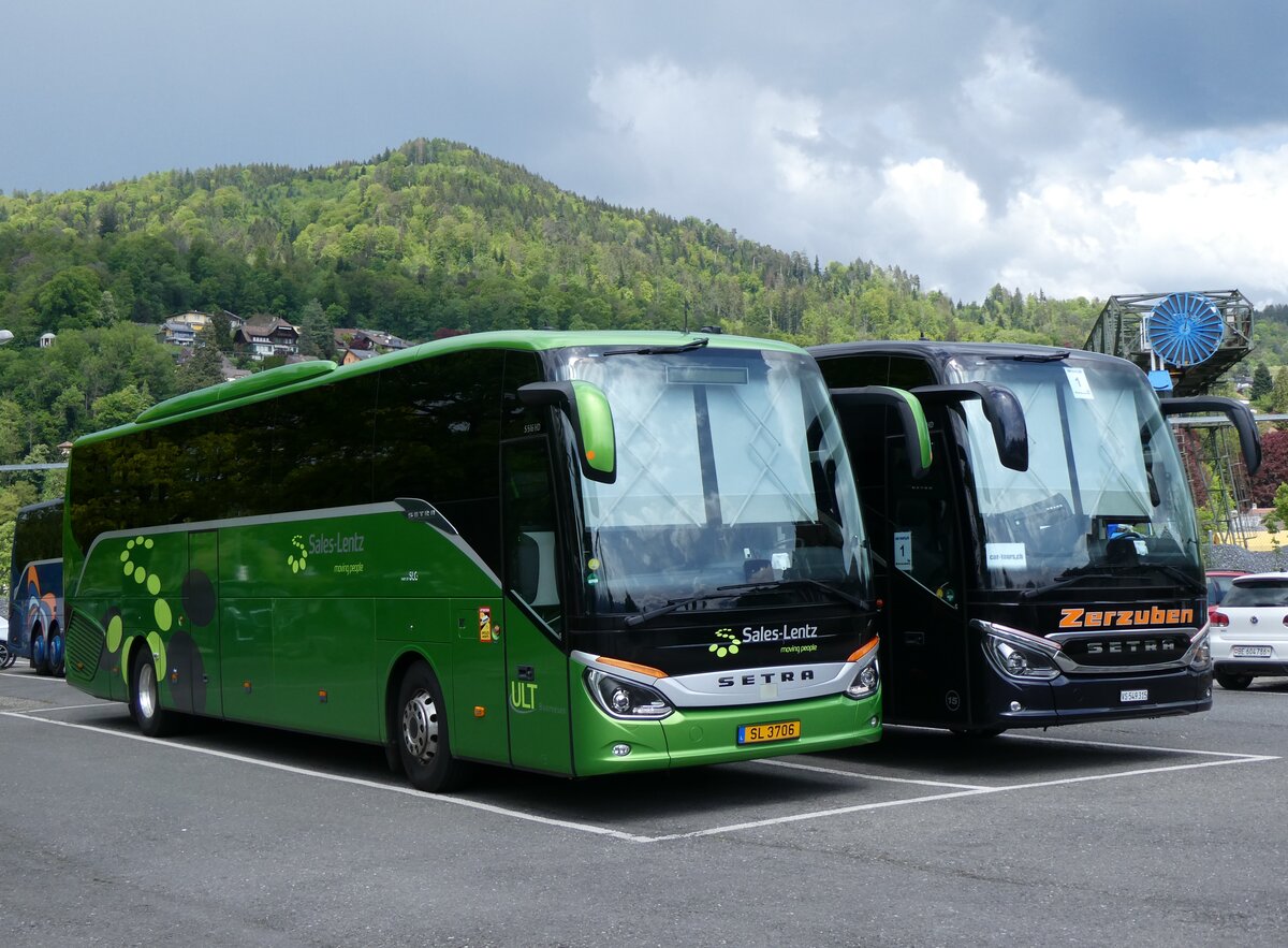 (262'363) - Aus Luxemburg: Sales-Lentz, Bascharage - SL 3706 - Setra am 14. Mai 2024 in Thun, Seestrasse