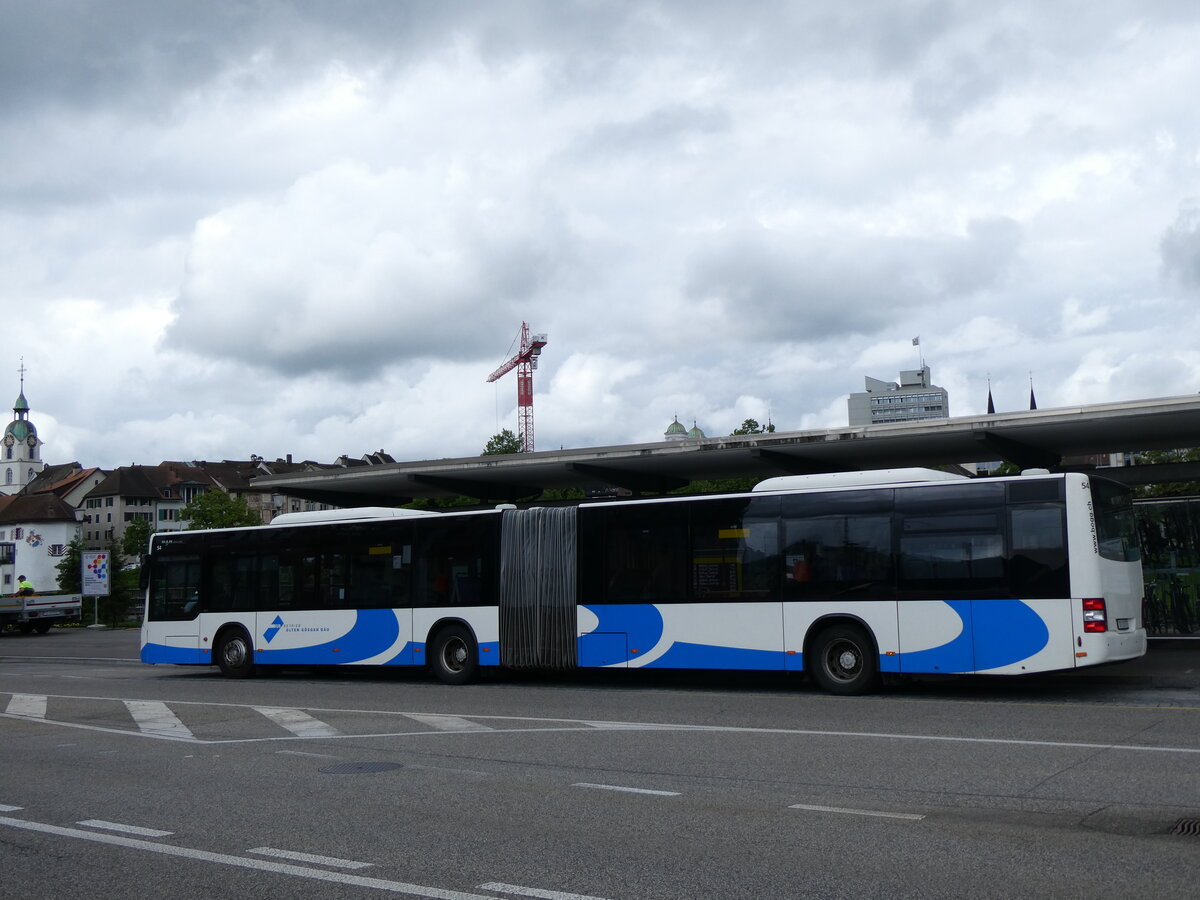 (262'427) - BOGG Wangen b.O. - Nr. 54/SO 130'571 - MAN am 16. Mai 2024 beim Bahnhof Olten