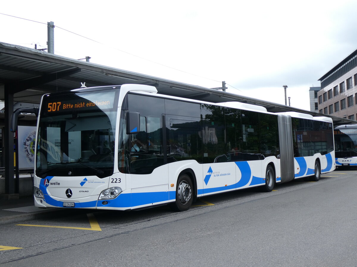 (262'429) - BOGG Wangen b.O. - Nr. 223/SO 194'896 - Mercedes am 16. Mai 2024 beim Bahnhof Olten