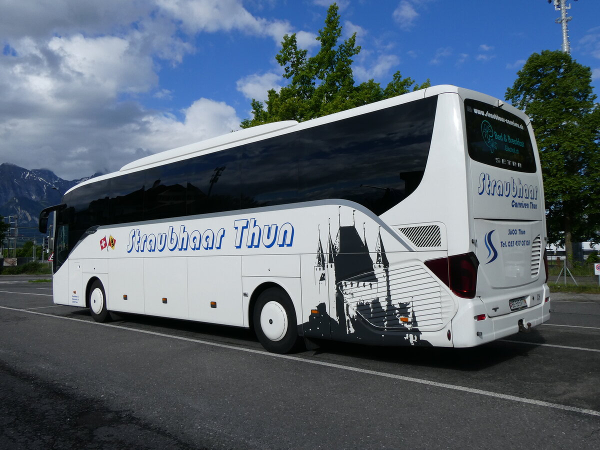 (262'749) - Straubhaar, Thun - Nr. 6/BE 555'977 - Setra am 19. Mai 2024 in Thun, Seestrasse