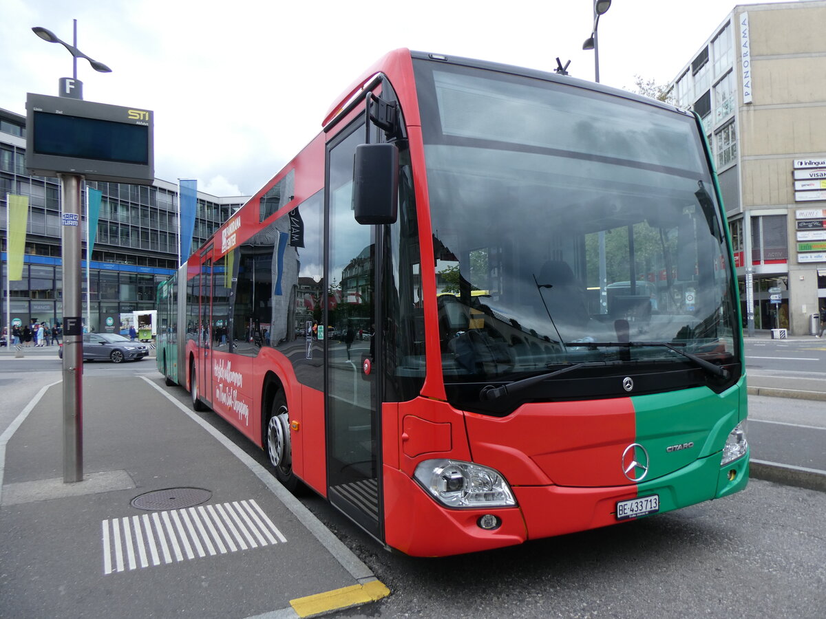 (263'333) - STI Thun - Nr. 713/BE 433'713 - Mercedes am 1. Juni 2024 beim Bahnhof Thun