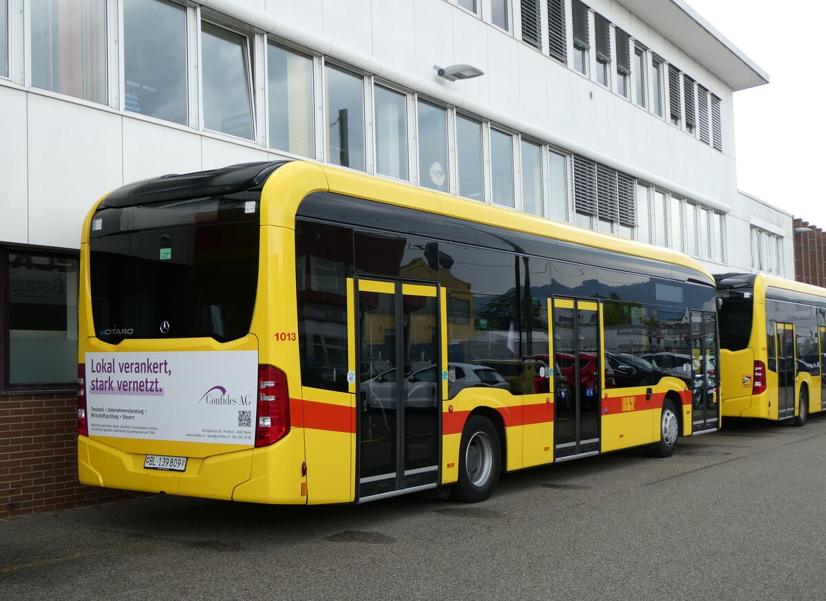 (263'463) - BLT Oberwil - Nr. 1013/BL 139'809 - eMercedes am 8. Juni 2024 in Oberwil, Depot Hslimatt