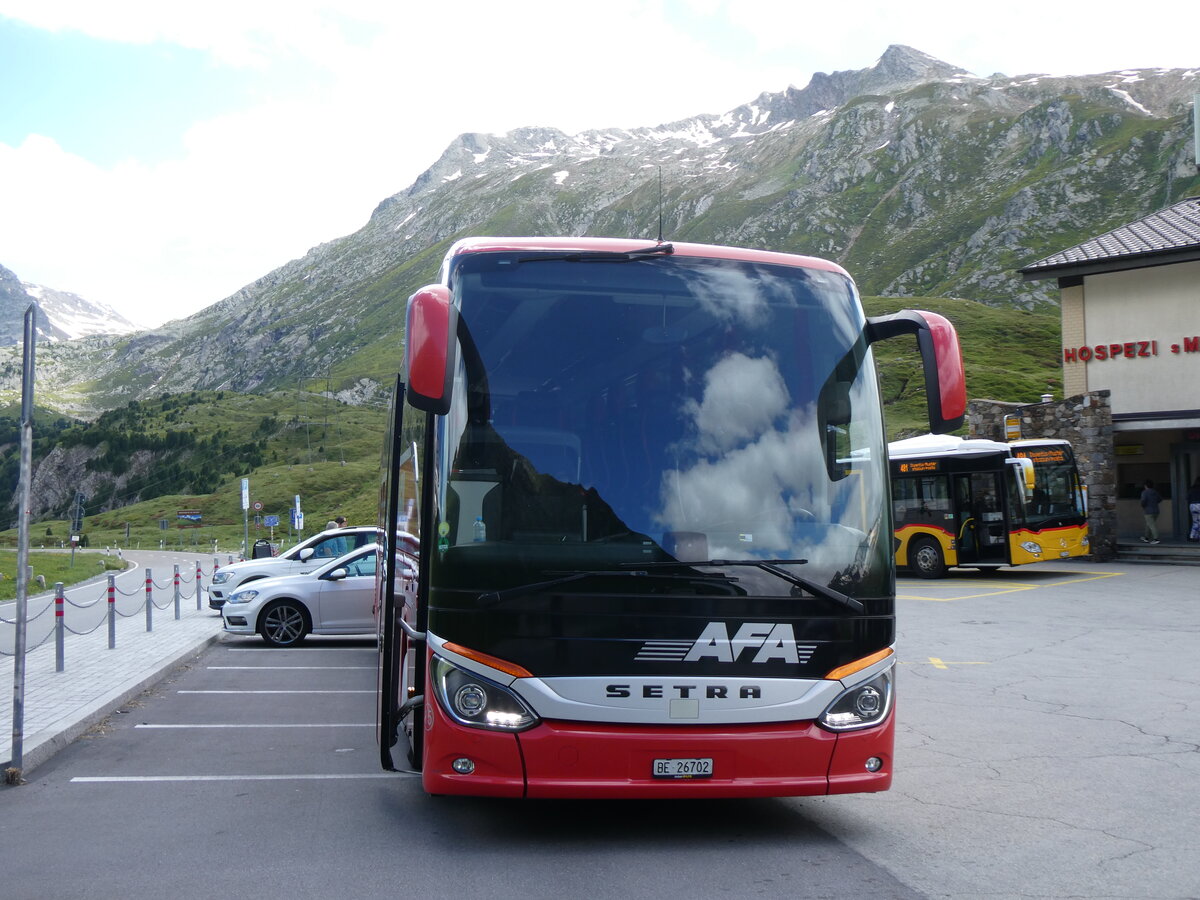 (264'284) - AFA Adelboden - Nr. 15/BE 26'702 - Setra am 2. Juli 2024 in Lukmanier, Passhhe