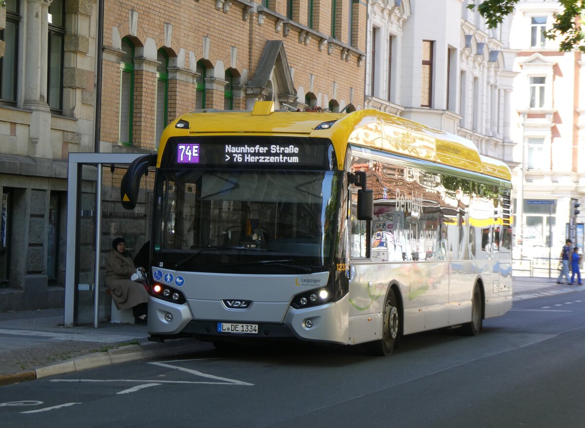 (264'454) - LVB Leipzig - Nr. 12'334/L-DE 1334 - eVDL am 9. Juli 2024 in Leipzig, Karl-Liebknecht-/Kurt-Eisner-Strasse