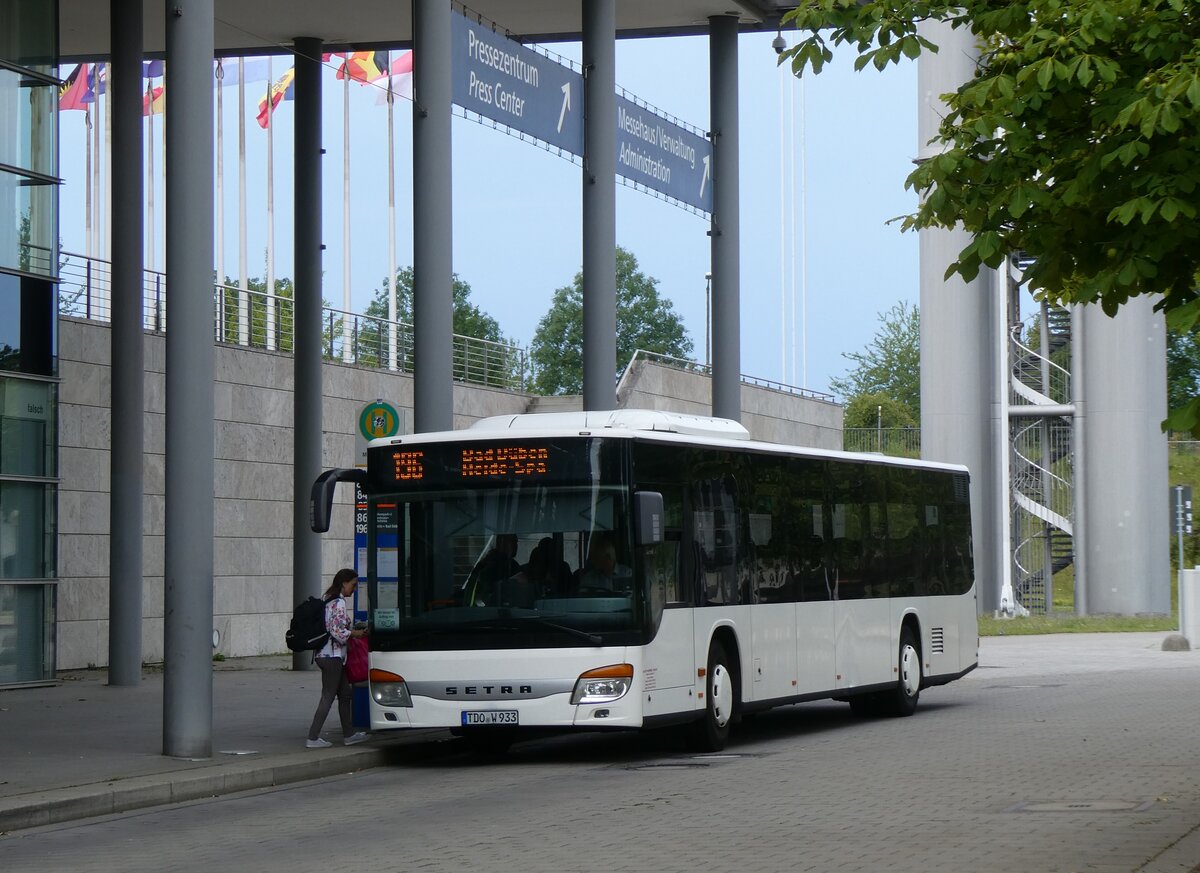 (264'551) - Auto-Webel, Delitzsch - TDO-W 933 - Setra am 10. Juli 2024 in Leipzig, Messegelnde