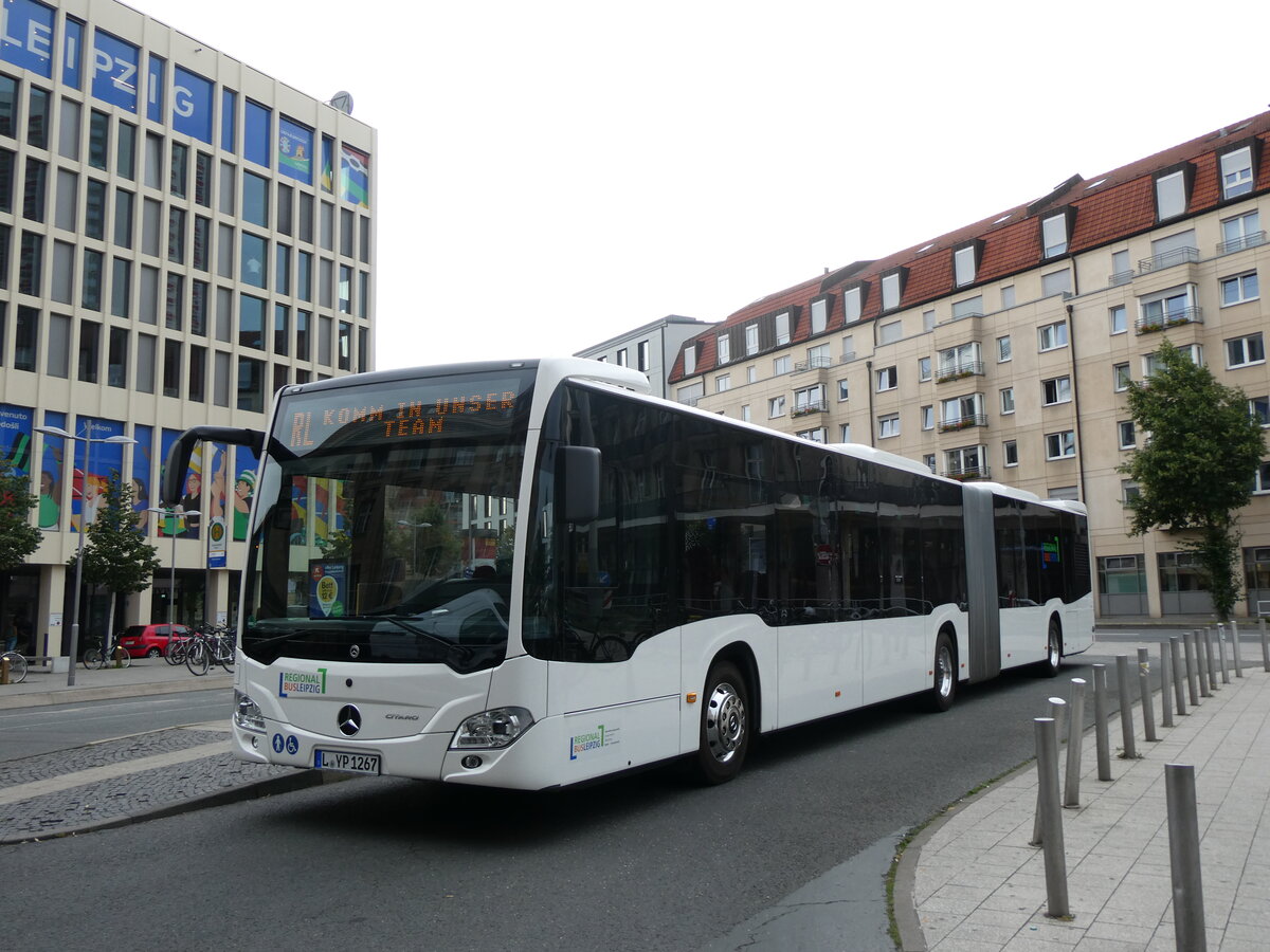 (264'564) - Regionalbus Leipzig, Deuben - L-YP 1267 - Mercedes am 10. Juli 2024 beim Hauptbahnhof Leipzig