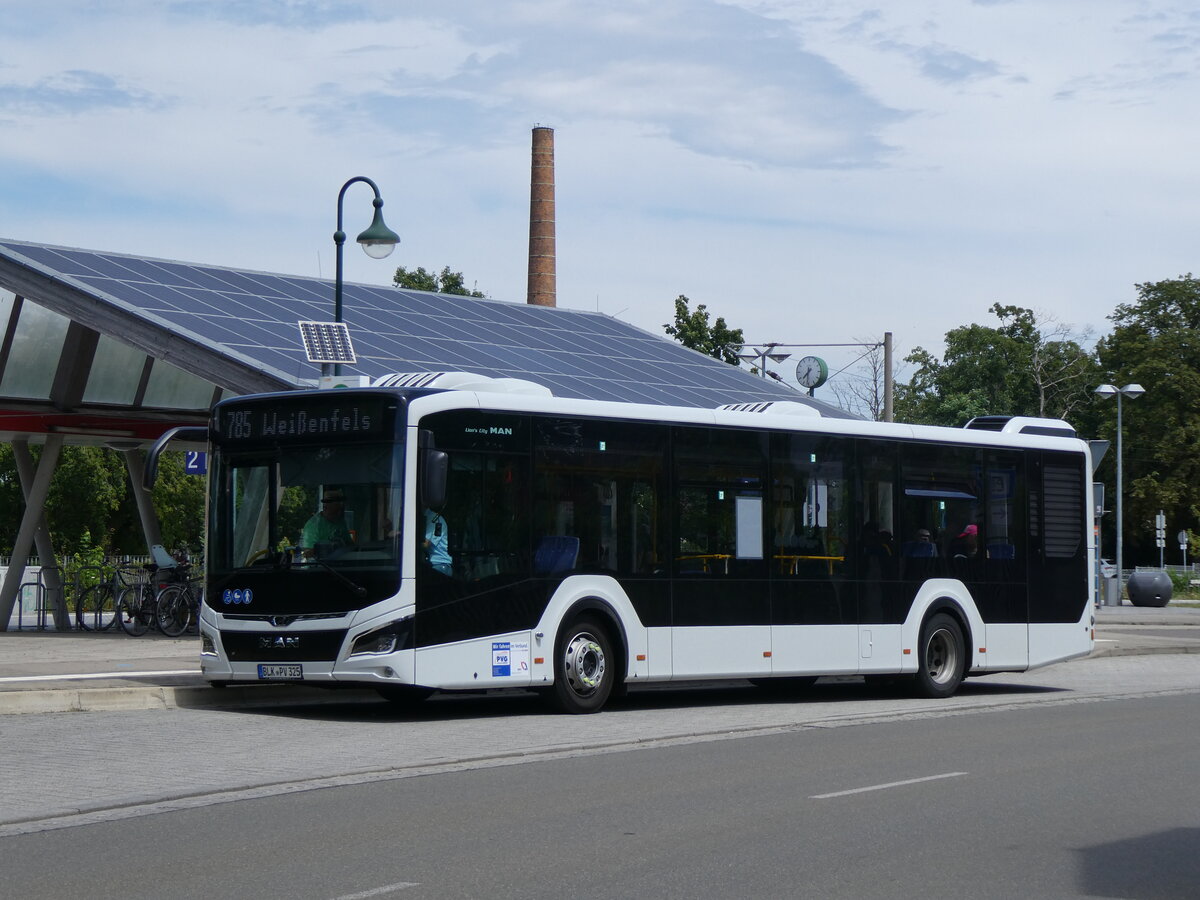 (264'583) - PVG Naumburg - BLK-PV 325 - MAN am 10. Juli 2024 beim Bahnhof Bad Drrenberg