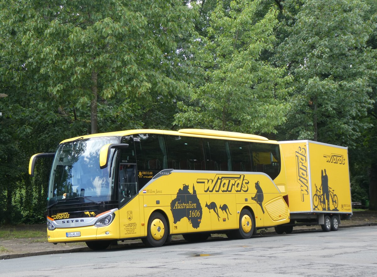 (264'713) - Wiards, Elsfleth - BRA-WL 660 - Setra am 11. Juli 2024 in Leipzig, Vlkerschlachtdenkmal