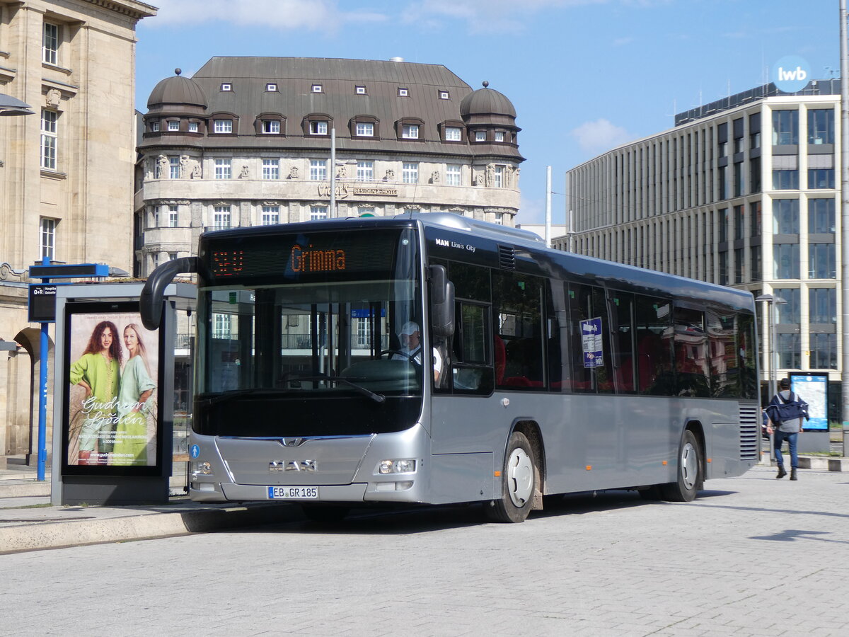 (264'743) - Geissler, Eilenburg - EB-GR 185 - MAN am 11. Juli 2024 beim Hauptbahnhof Leipzig